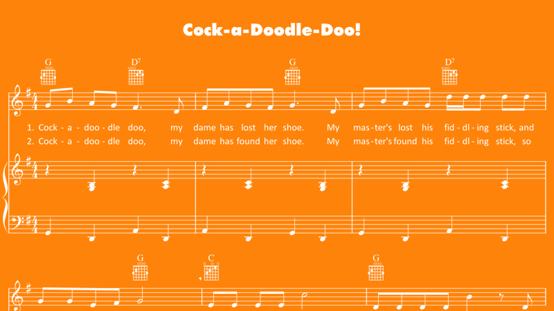 Image for Cock-a-Doodle-Doo – Sheet Music