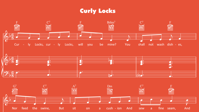 Image for Curly Locks – Sheet Music