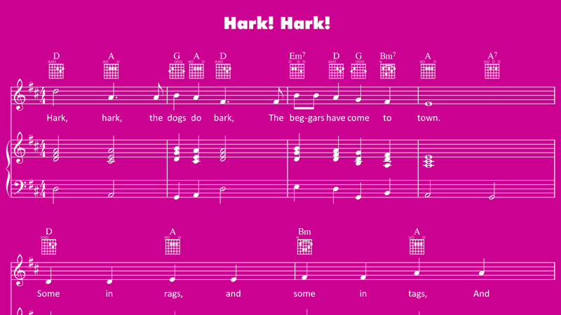 Image for Hark! Hark! – Sheet Music