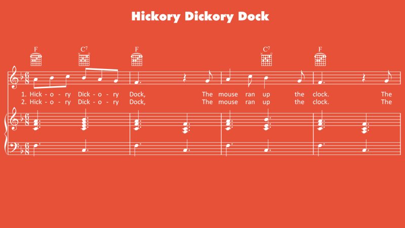Image for Hickory Dickory Dock – Sheet Music