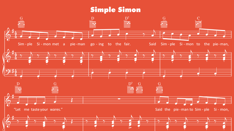 Image for Simple Simon – Sheet Music
