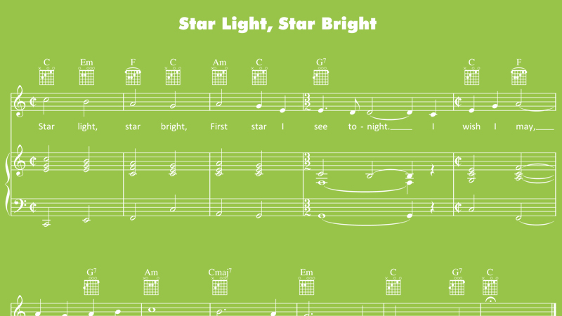 Image for Star Light, Star Bright – Sheet Music