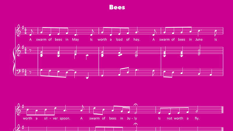 Image for Bees – Sheet Music