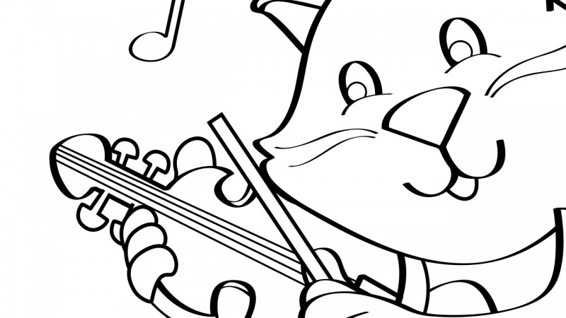 Image for Hey Diddle Diddle – Coloring Page
