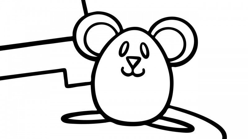 Image for Hickory Dickory Dock – Coloring Page