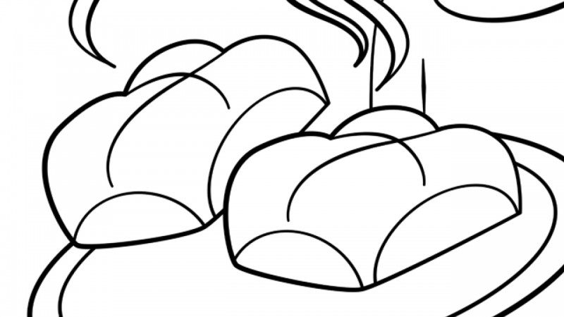 Image for Hot Cross Buns – Coloring Page