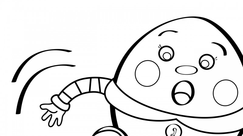 Image for Humpty Dumpty – Coloring Page