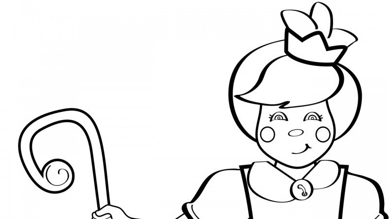 Image for Little Bo Peep – Coloring Page
