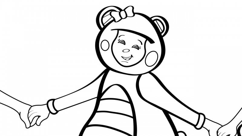 Image for Ring Around the Rosy – Coloring Page