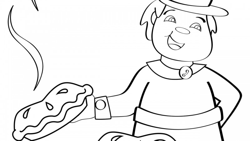 Image for Simple Simon – Coloring Page