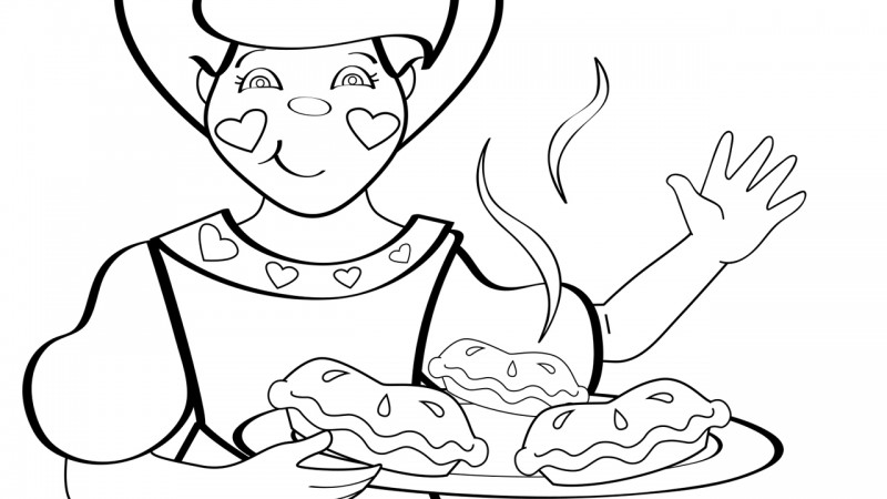 Image for The Queen of Hearts – Coloring Page