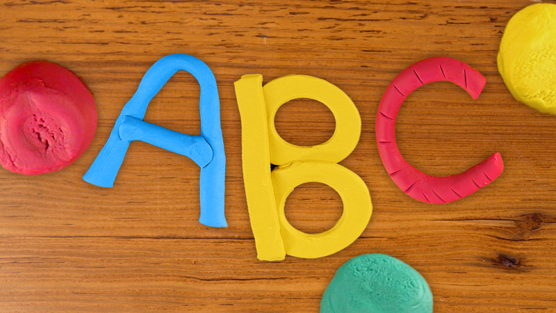 The Playdough ABCs craft