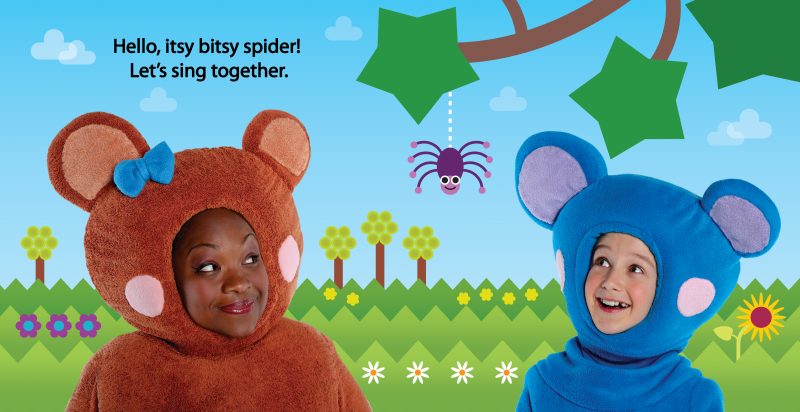 The Itsy Bitsy Spider book spread