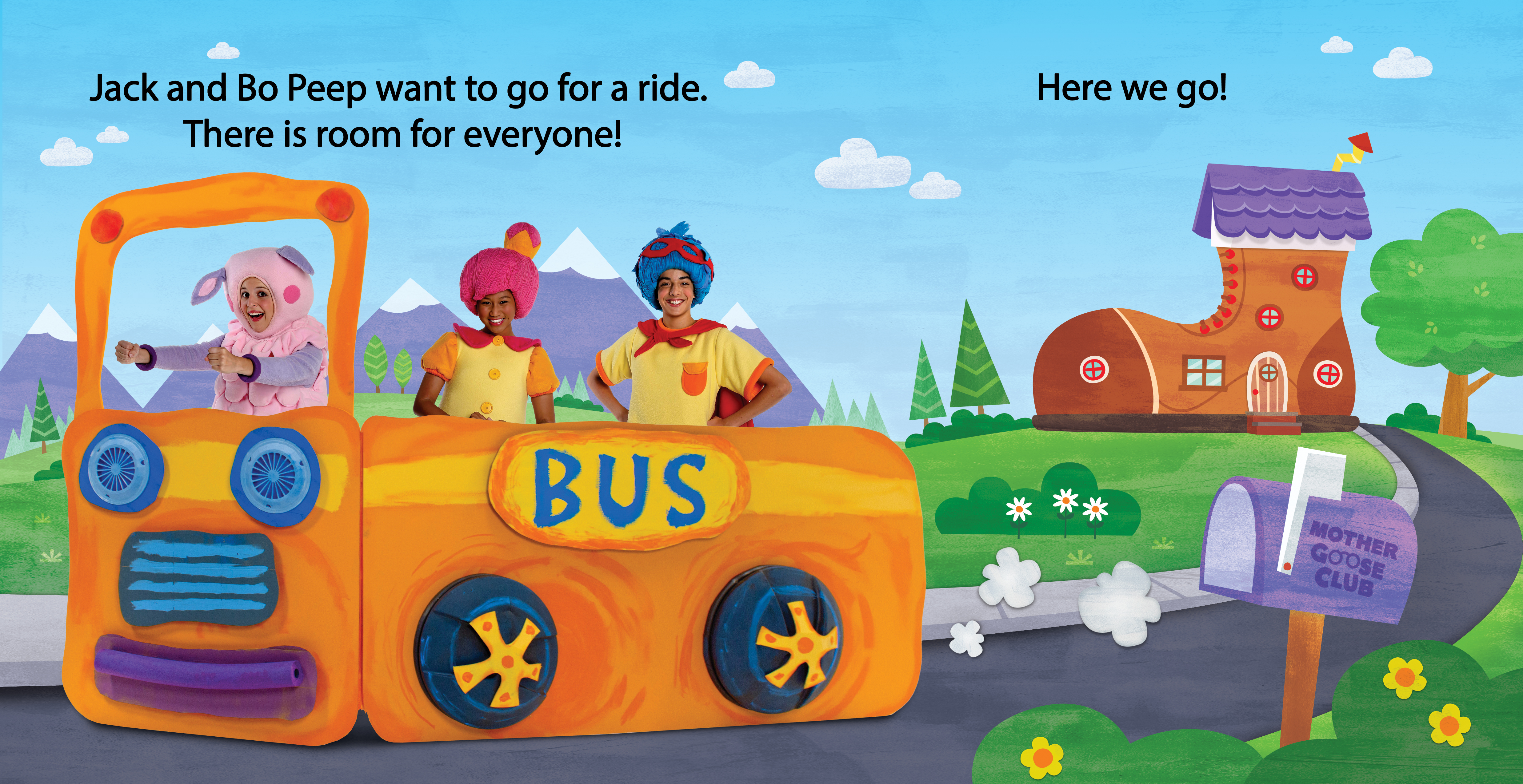 The Wheels on the Bus book spread