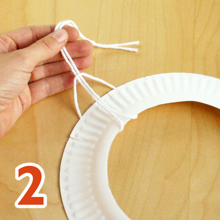 Fall wreath craft step 2