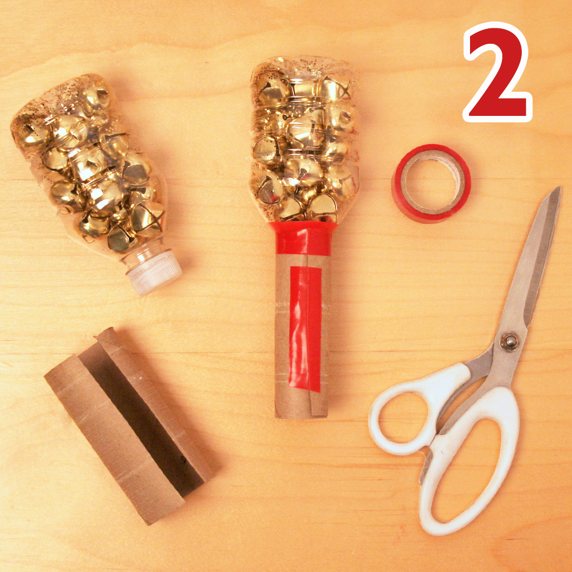 Holiday shaker craft step 2