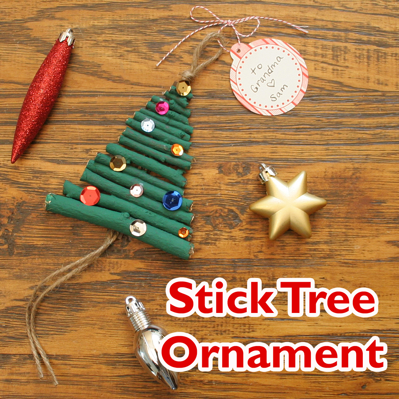 Christmas Tree Ornament Craft final