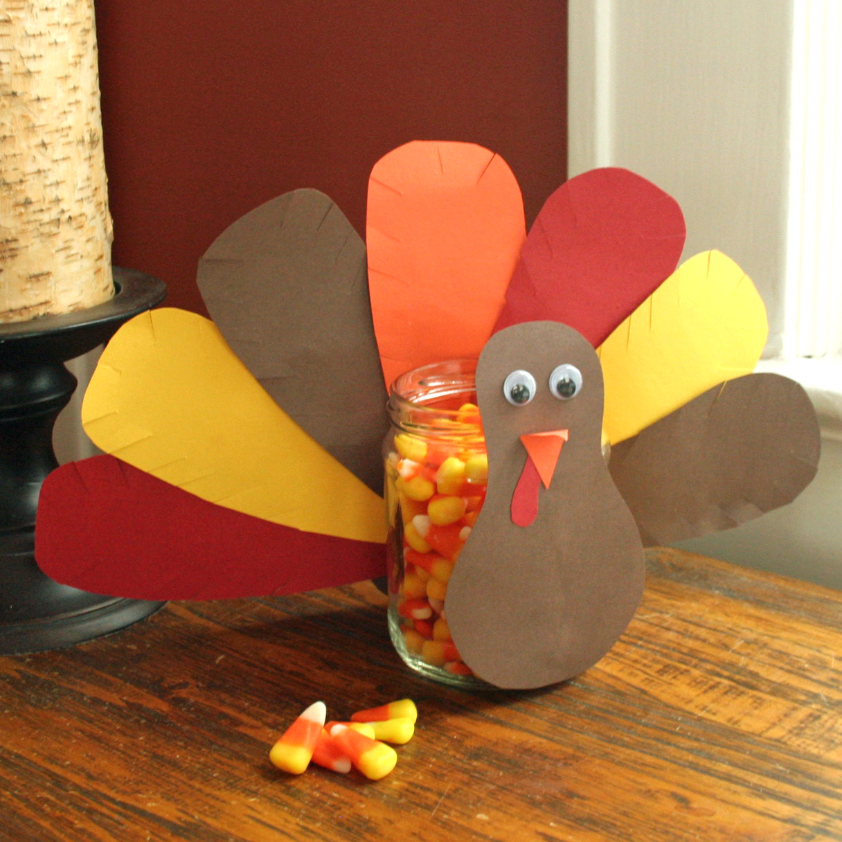 Thanksgiving turkey craft candy