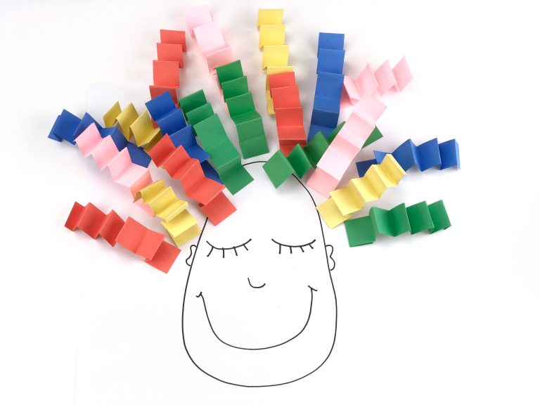 Crazy Hair Day Craft Mother Goose Club