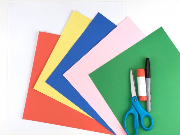 Crazy Hair Day Craft paper materials