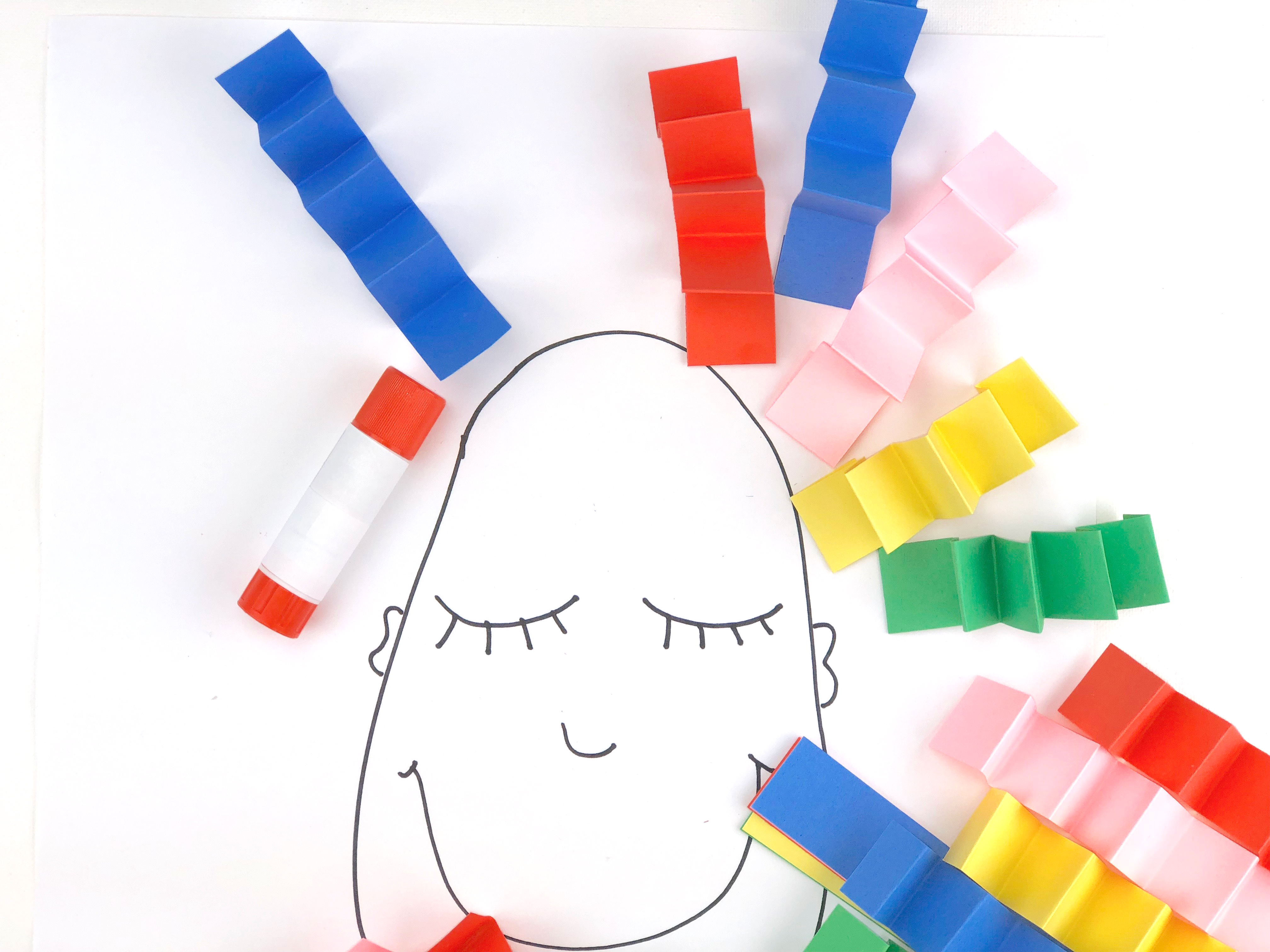 Crazy Hair Day Craft - Mother Goose Club