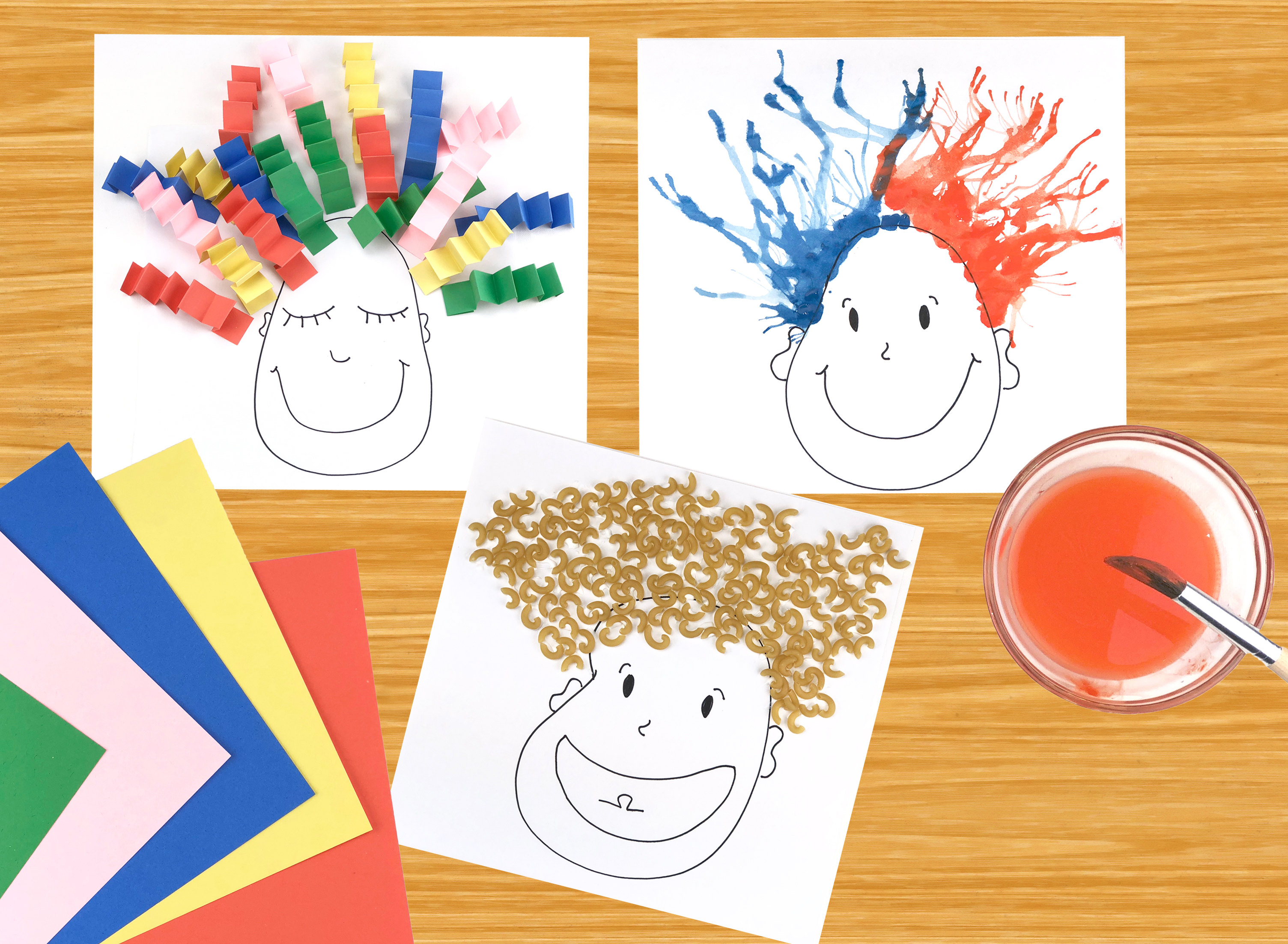 Crazy Hair Day Craft - Mother Goose Club