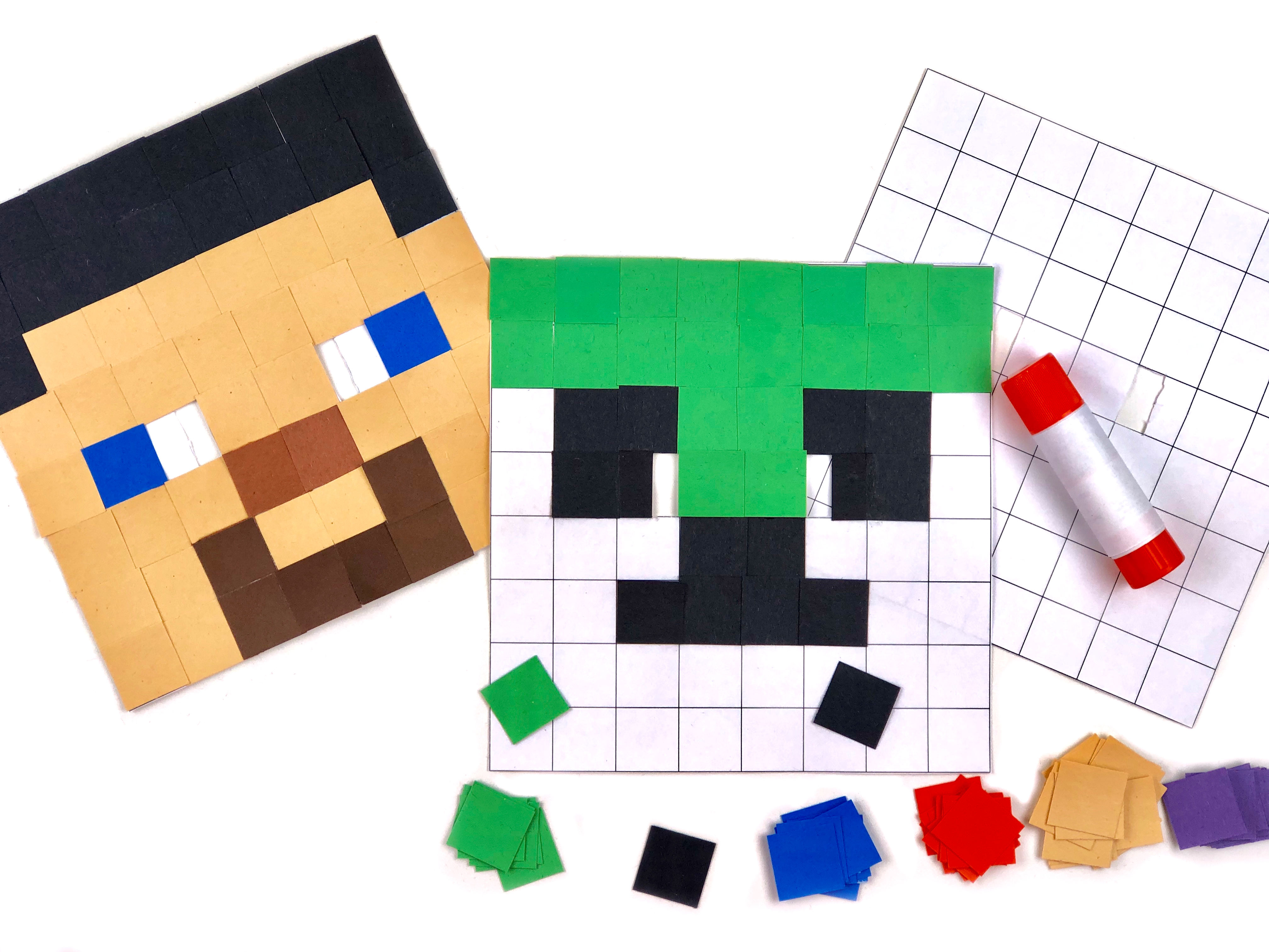 Minecraft Mask Craft step 1