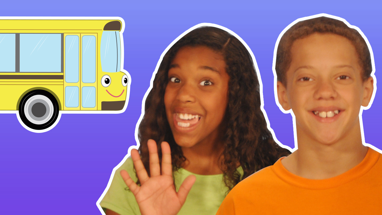 The Wheels on the Bus (pretend play) - Nursery Rhymes - Mother Goose Club