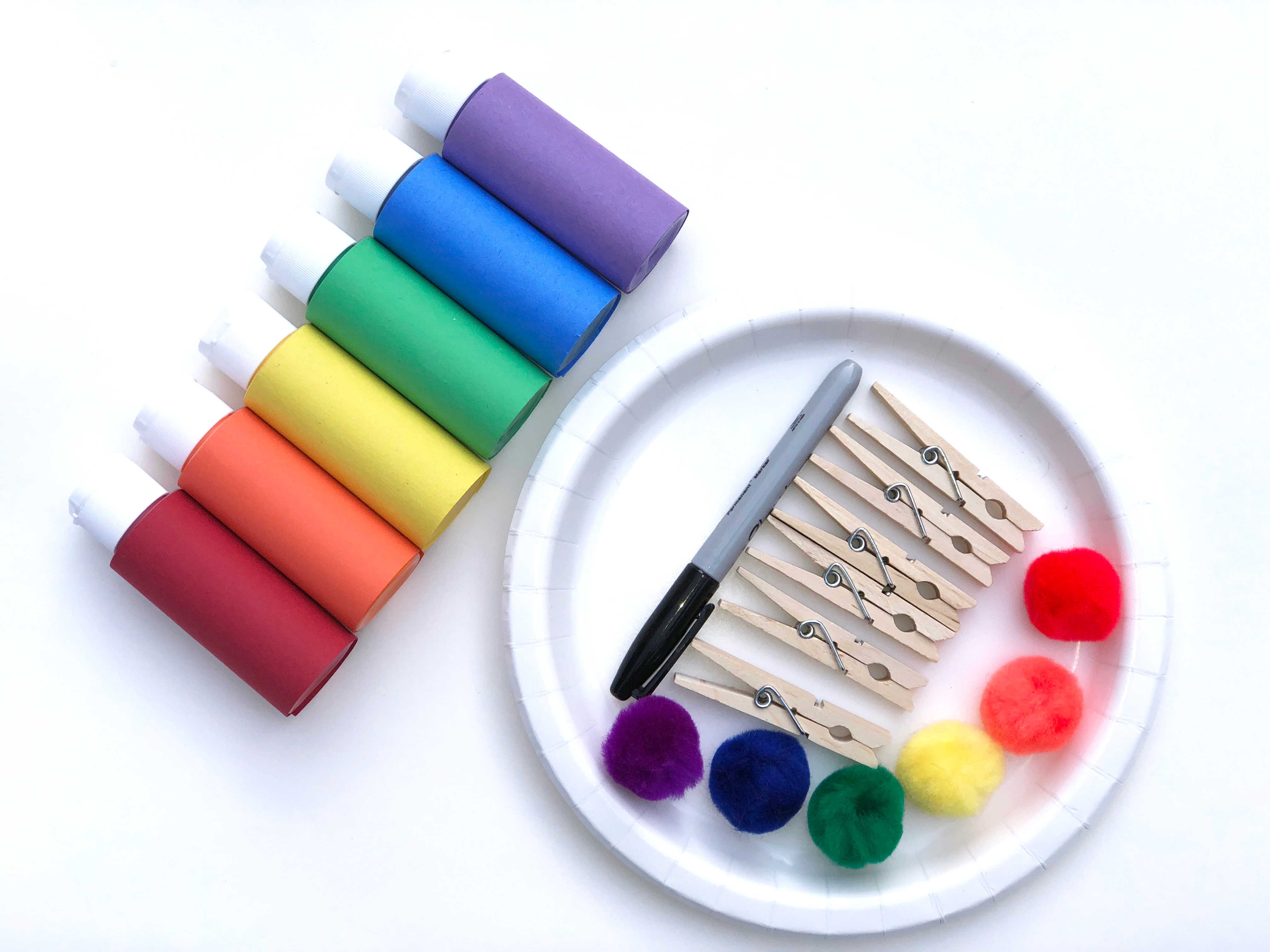 Rainbow Fish Craft materials