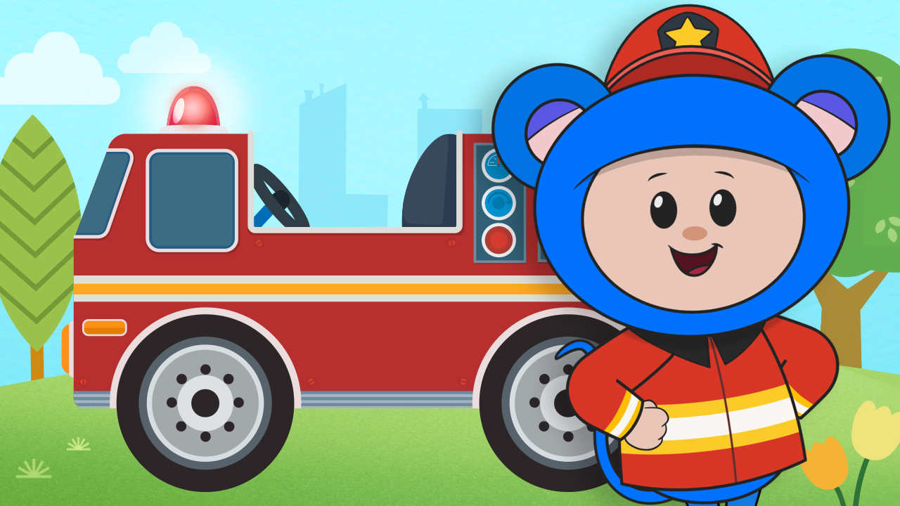 Fire Engine, Fire Engine (cartoon) - Nursery Rhymes - Mother Goose Club