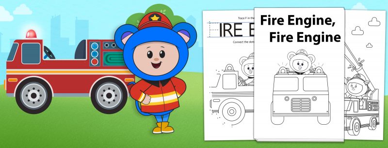 Fire Engine, Fire Engine Activity Downloads