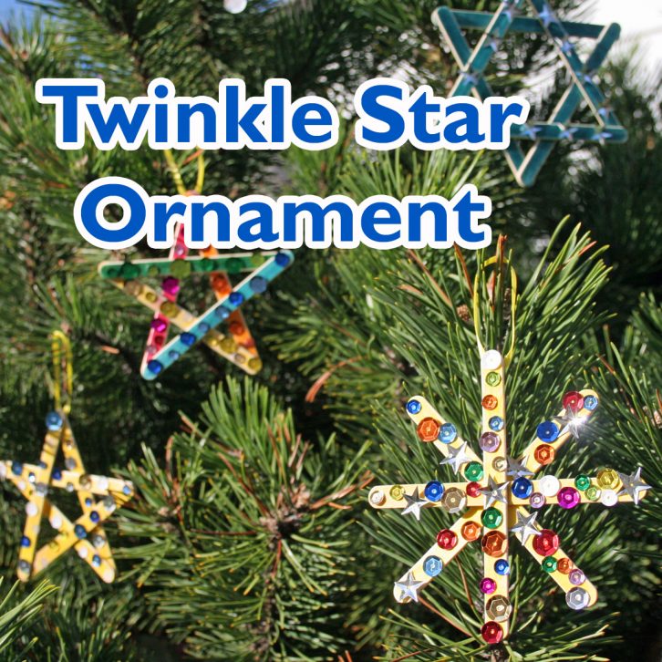 Twinkling Star Ornament Craft final