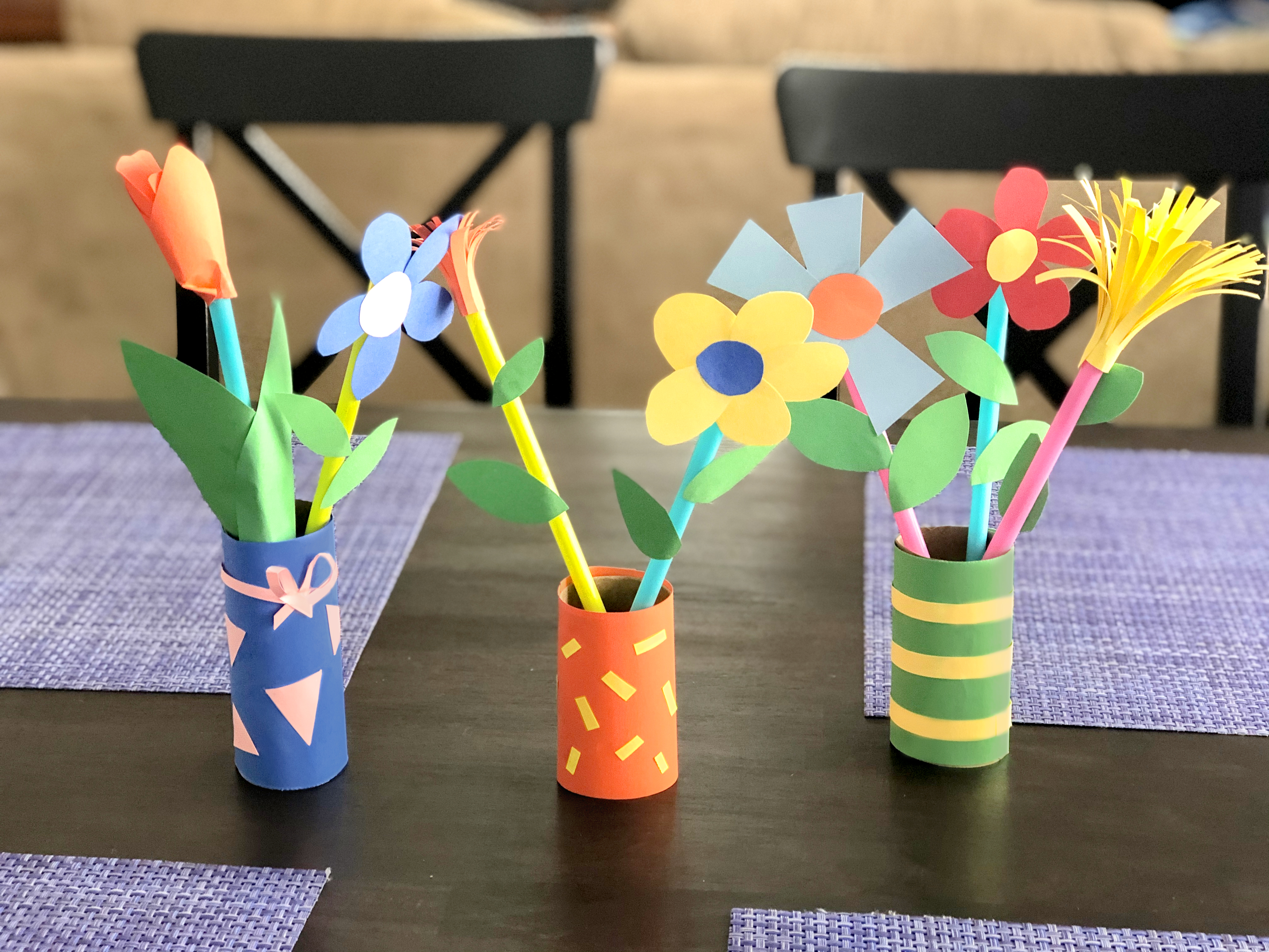 Paper Flower Bouquet Craft - Mother Goose Club