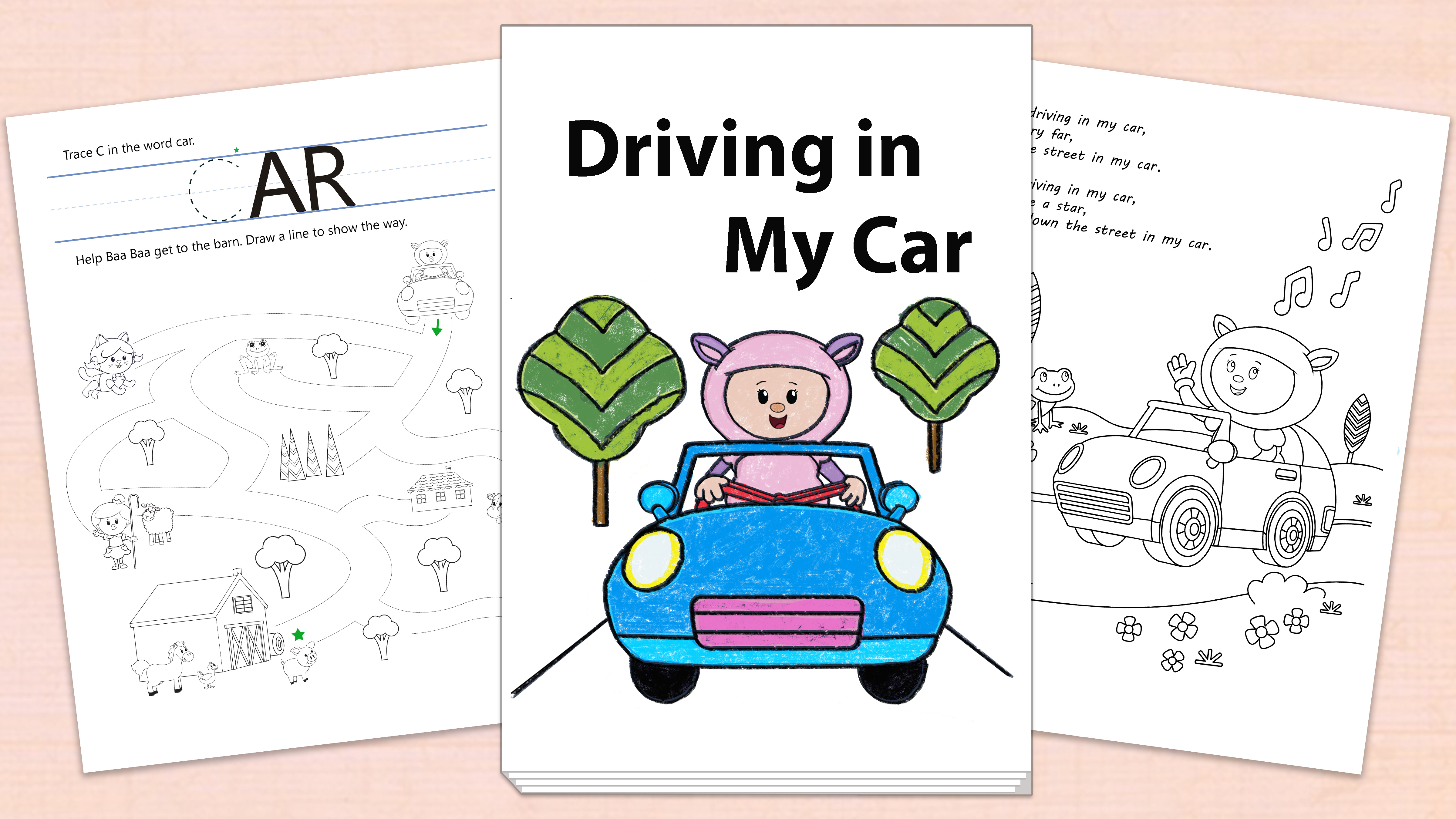 ‘Driving in My Car’ Printables