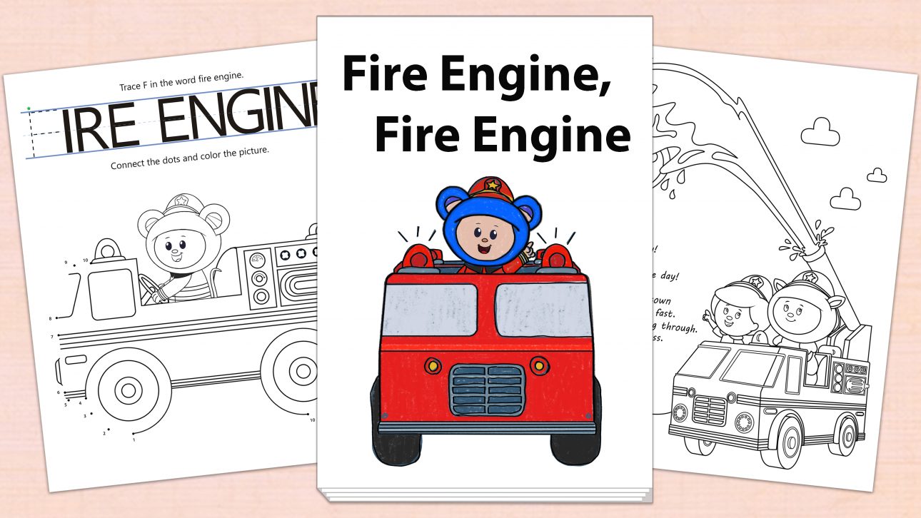 Fire Engine, Fire Engine Printables