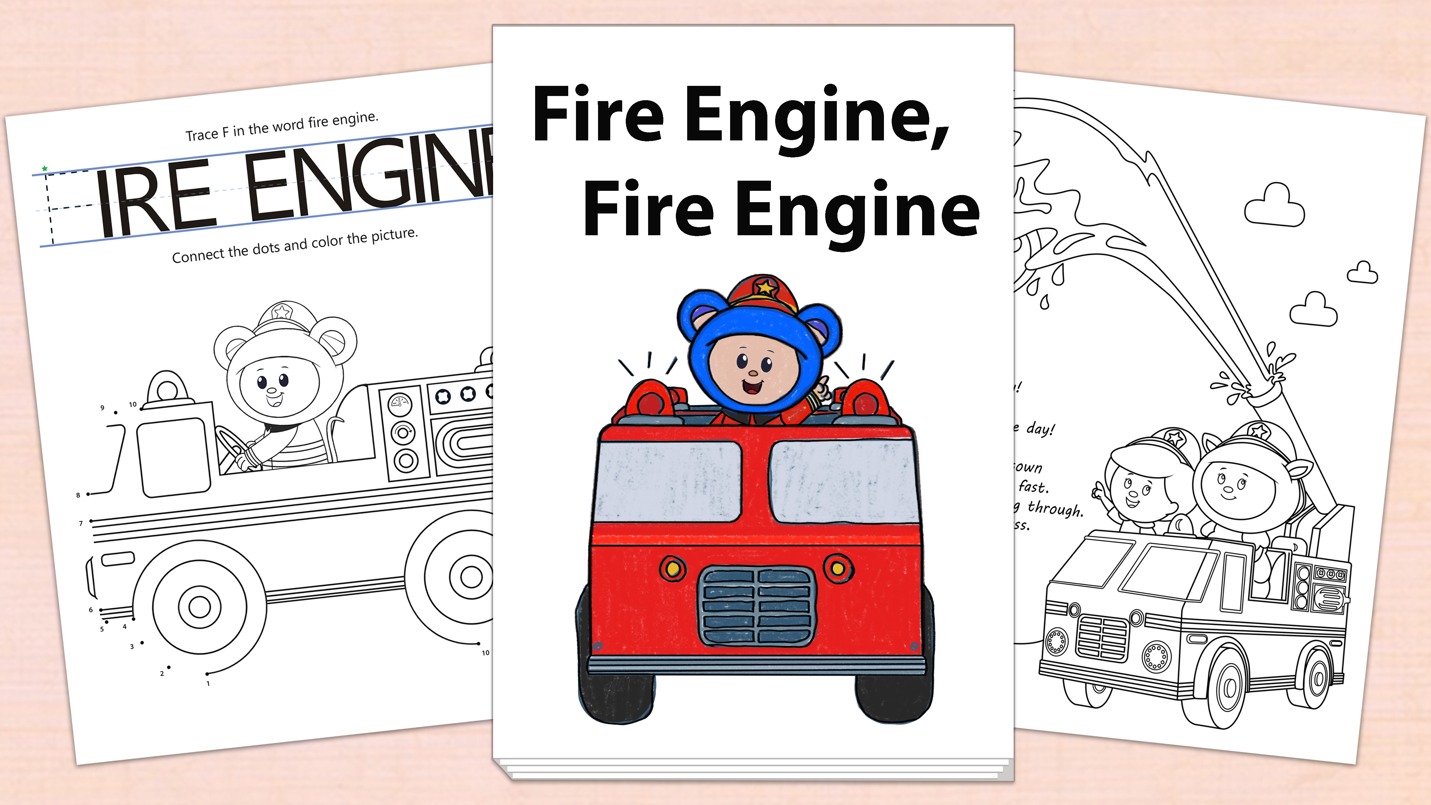 'Fire Engine, Fire Engine' Printables