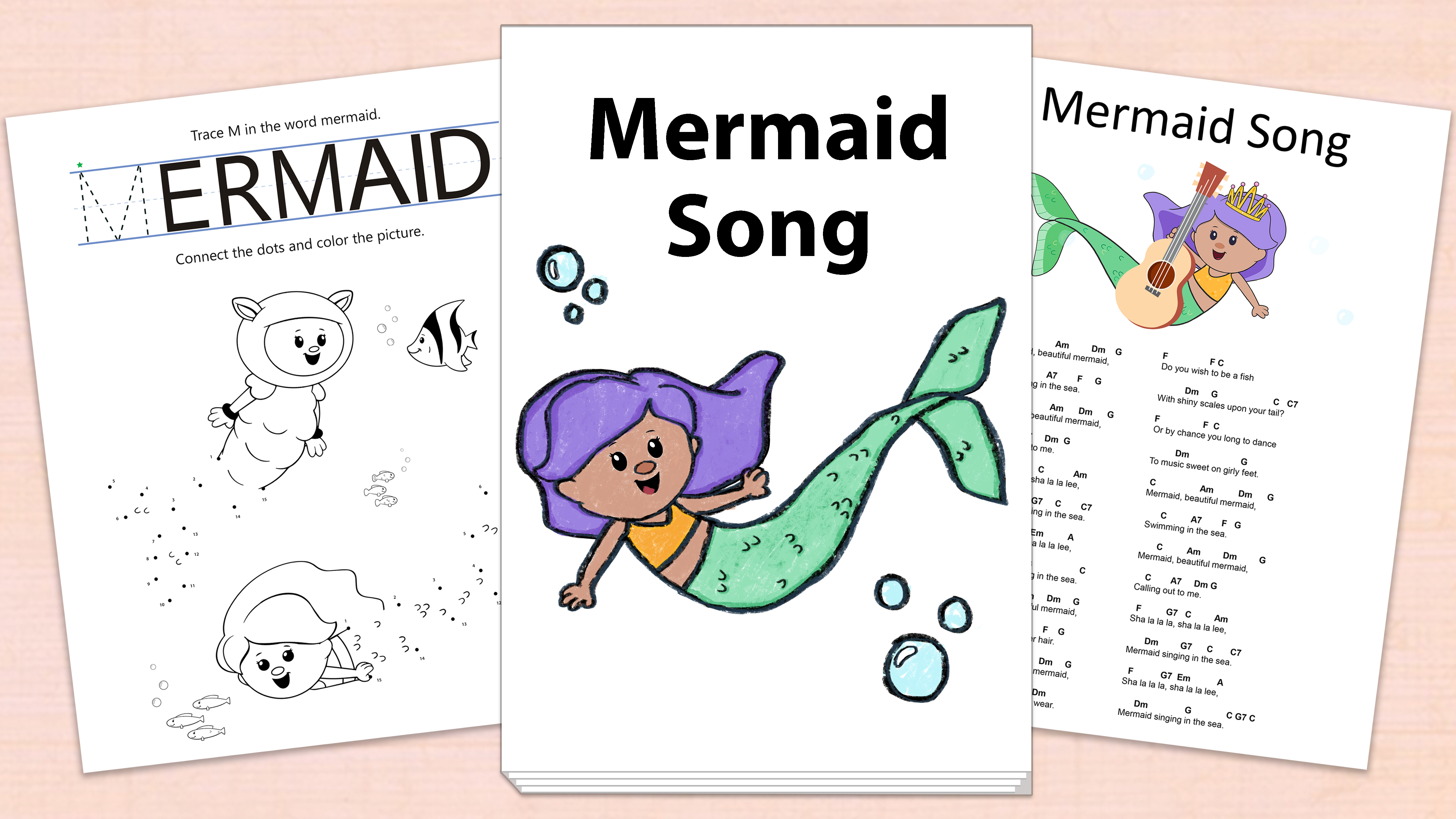 'Mermaid Song' Printables