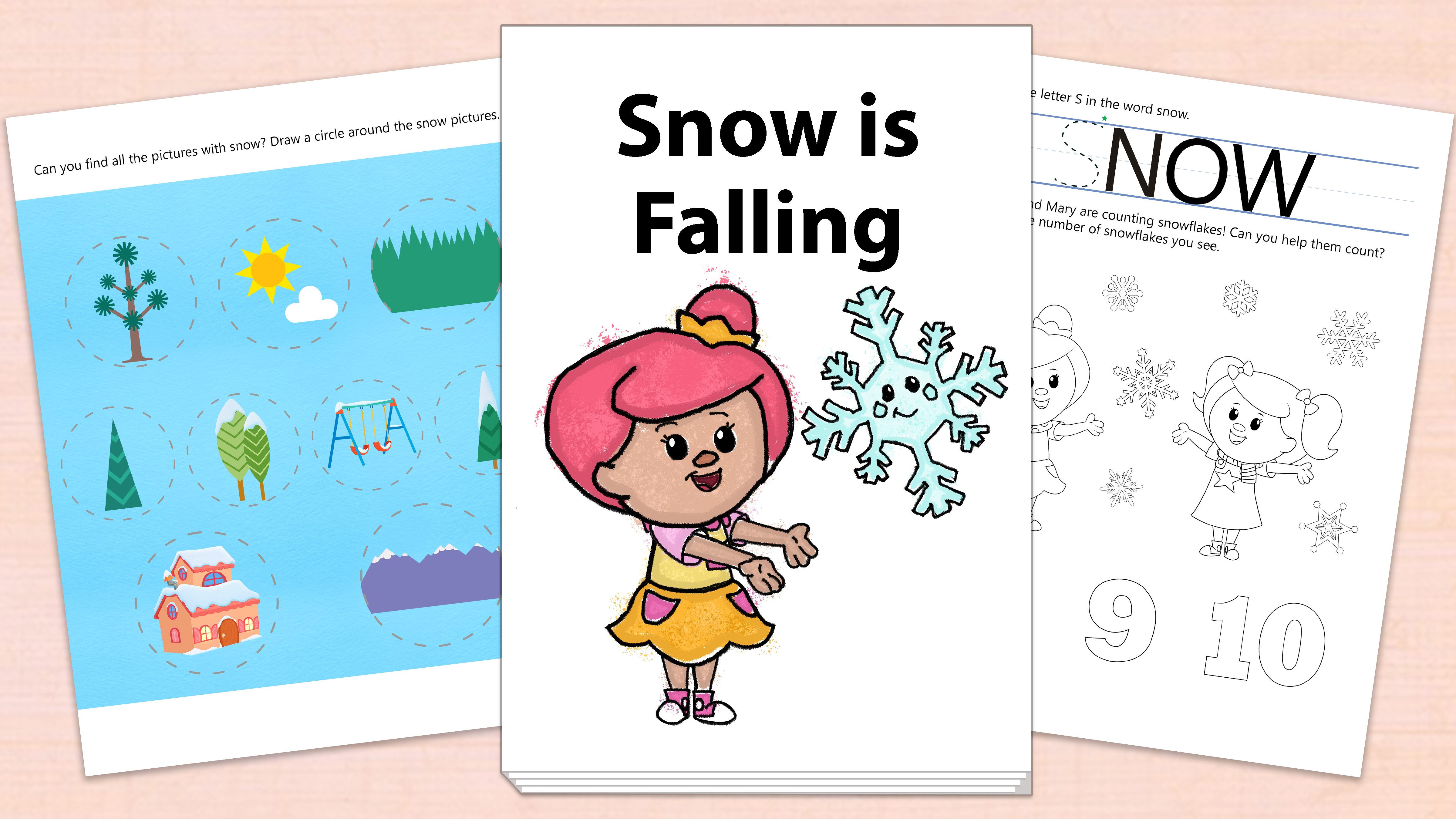 'Snow is Falling' Printables