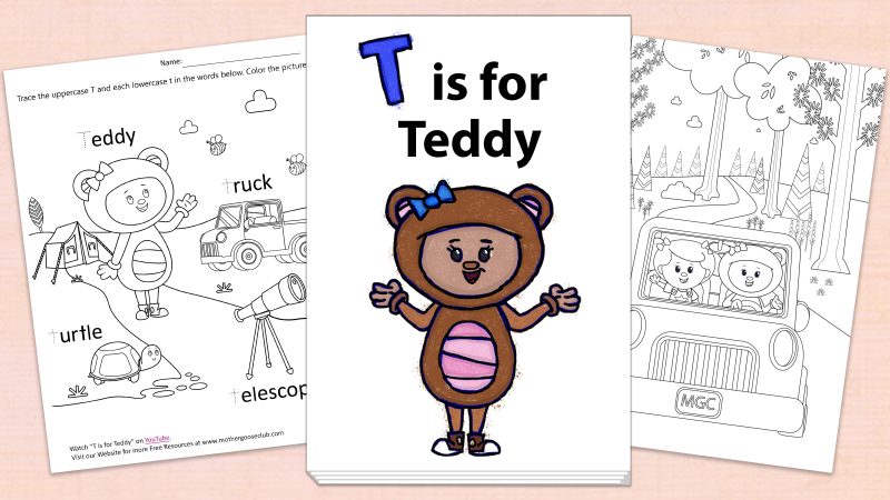 Image for T is for Teddy – Printables