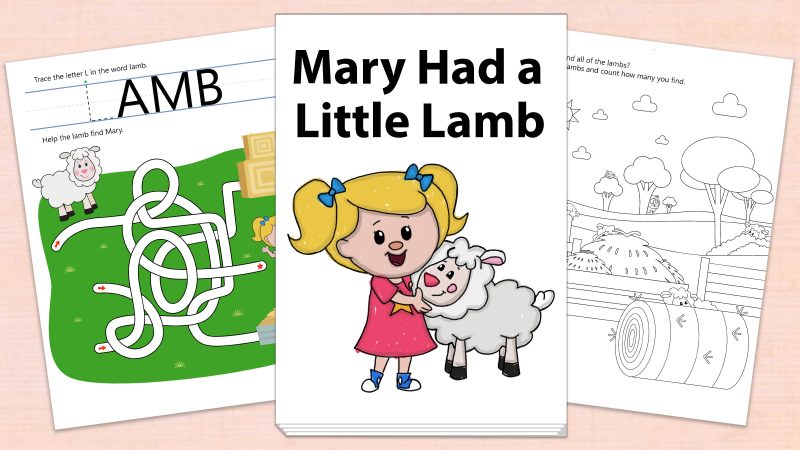 Image for Mary Had a Little Lamb – Printables