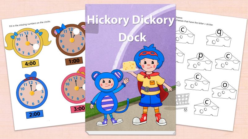 Image for Hickory Dickory Dock – Printables