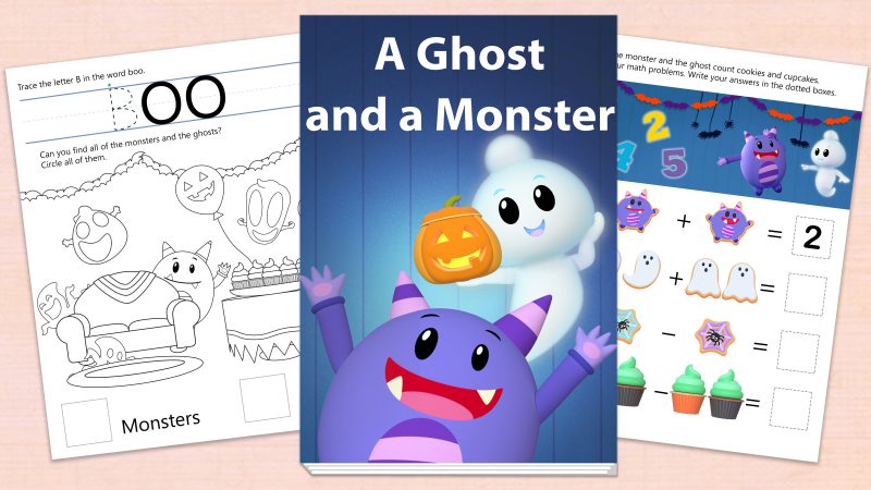 Image for A Ghost and a Monster – Printables