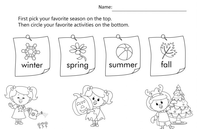 Image for Winter, Spring, Summer and Fall – Activity 3