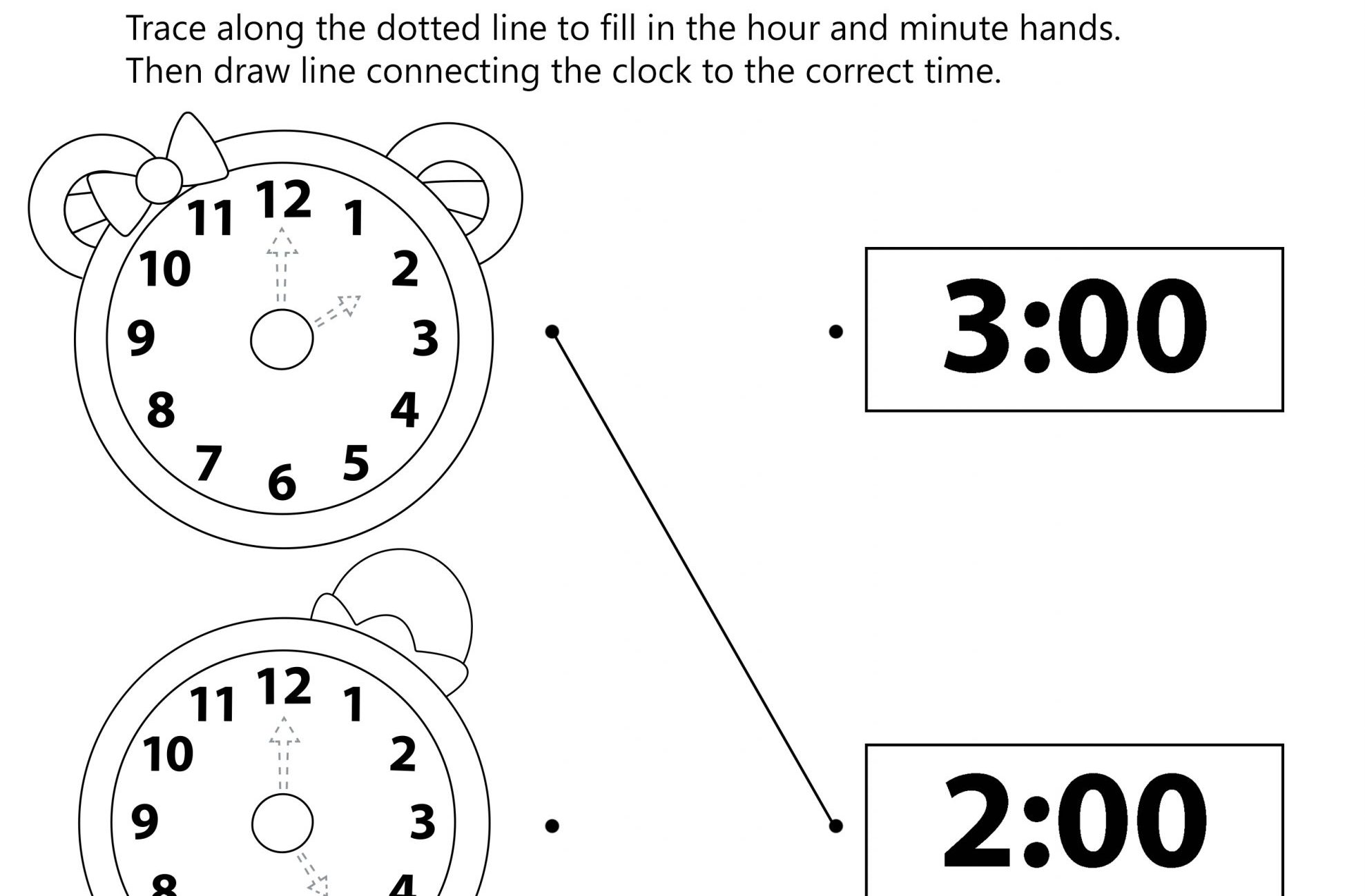 Hickory Dickory…Crash! Worksheet – Draw The Clock Hands