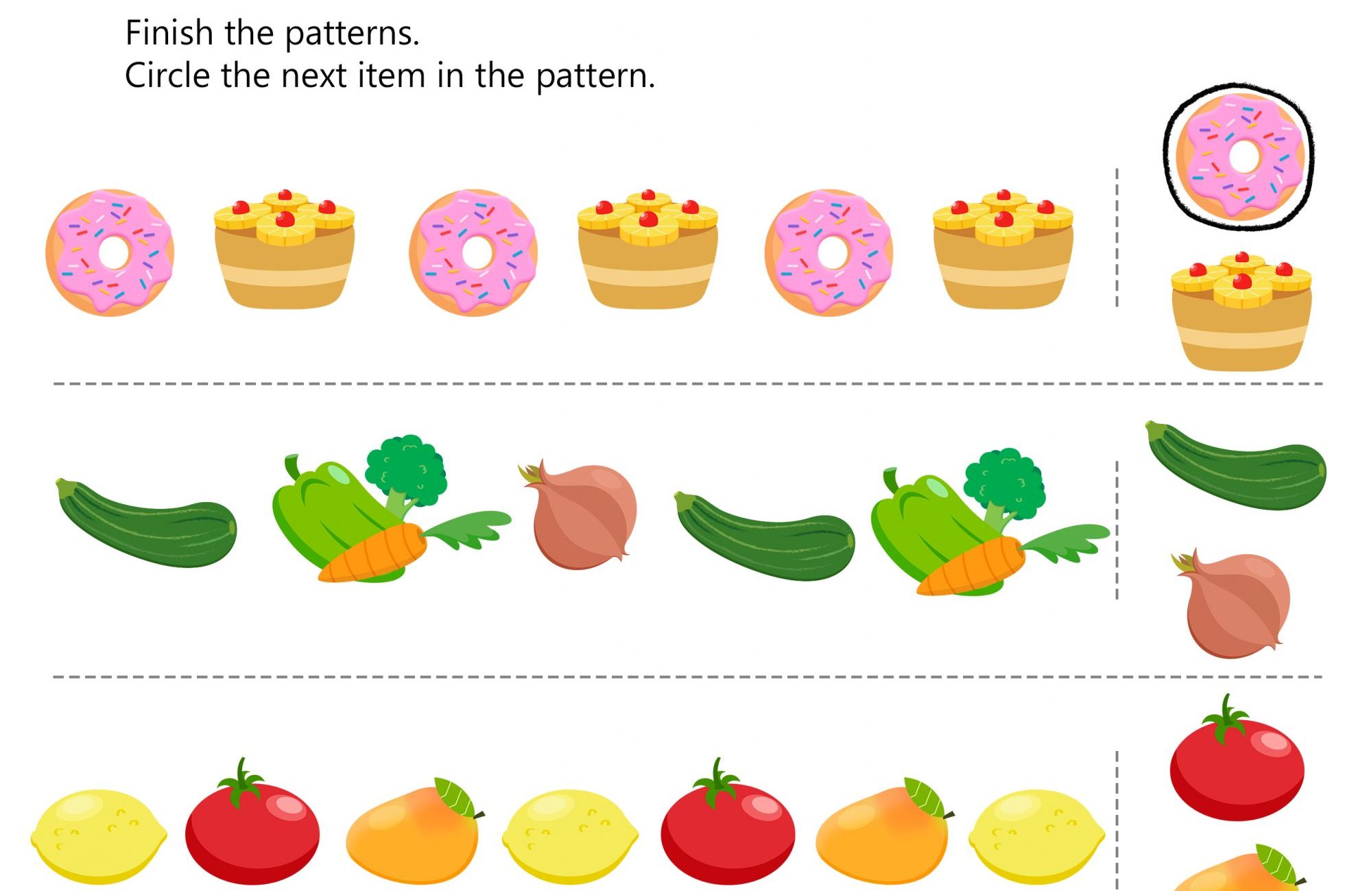 Alphabet Train Food Train - Math 1 - Mother Goose Club