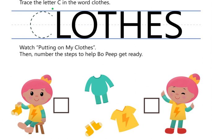 Image for Putting on My Clothes – Activity 1