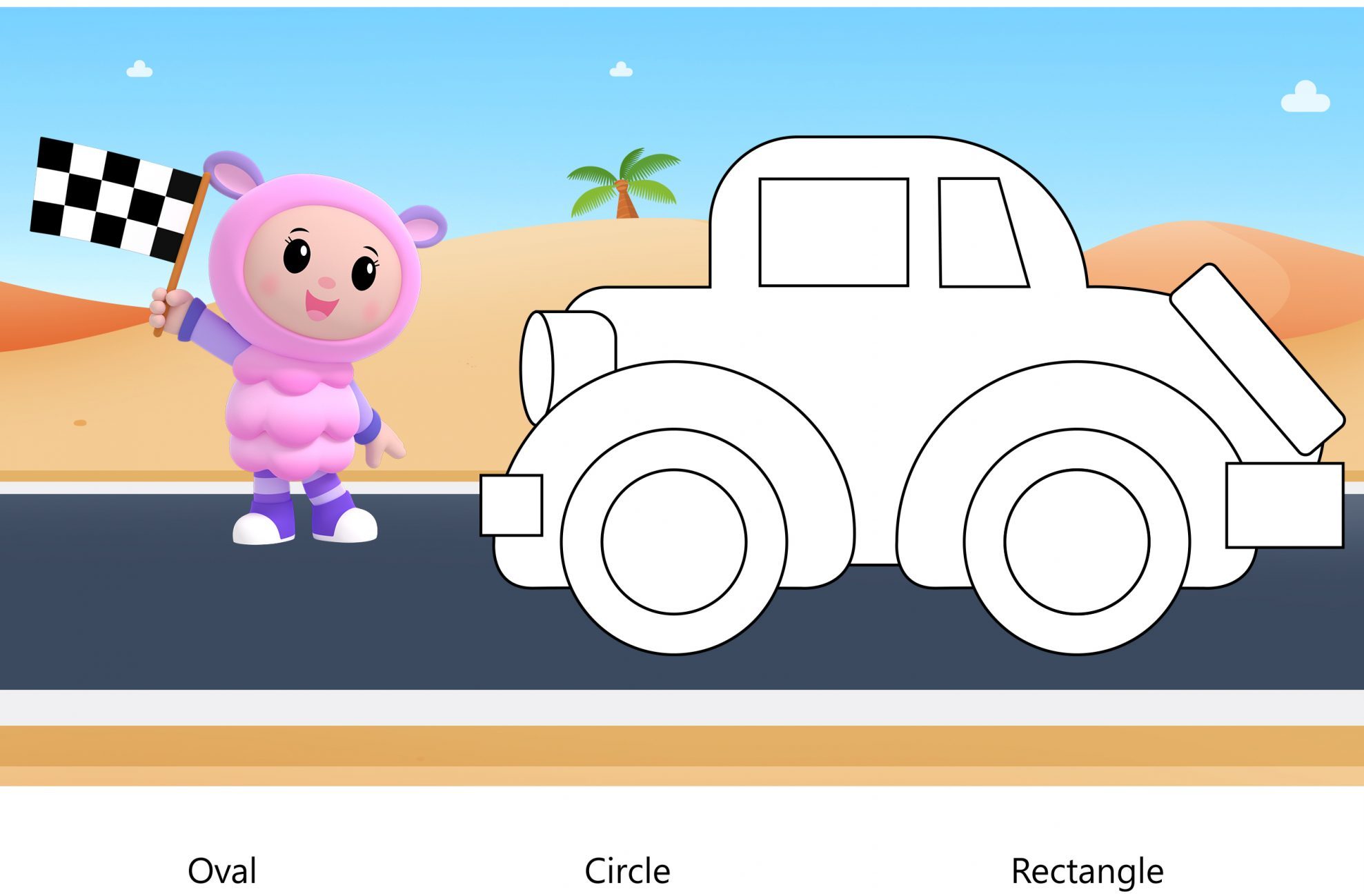 Raise Car Math Driving in My Car - Math 1 - Mother Goose Club